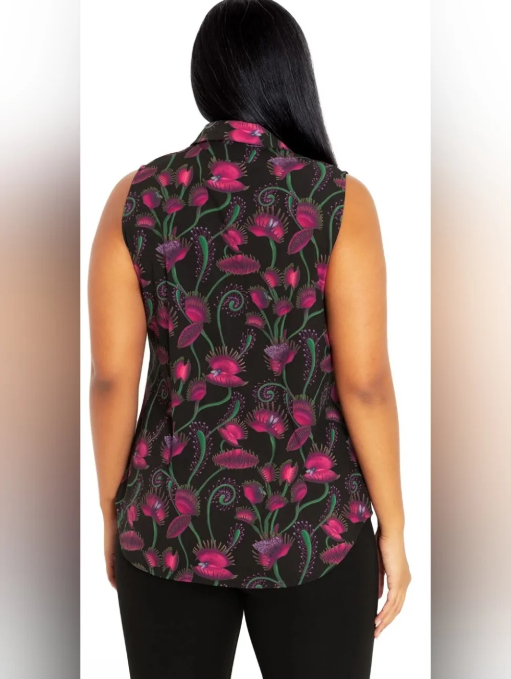 Blackmilk Venus Fly Trap Dark Academia Whimisgoth Witchy Edgy Botanical Top M - Picture 4 of 11